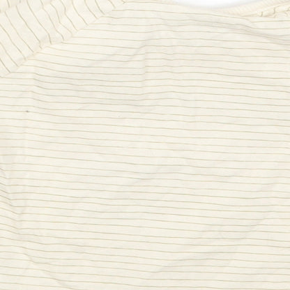 George Baby Ivory Striped  Basic T-Shirt Size 6-9 Months