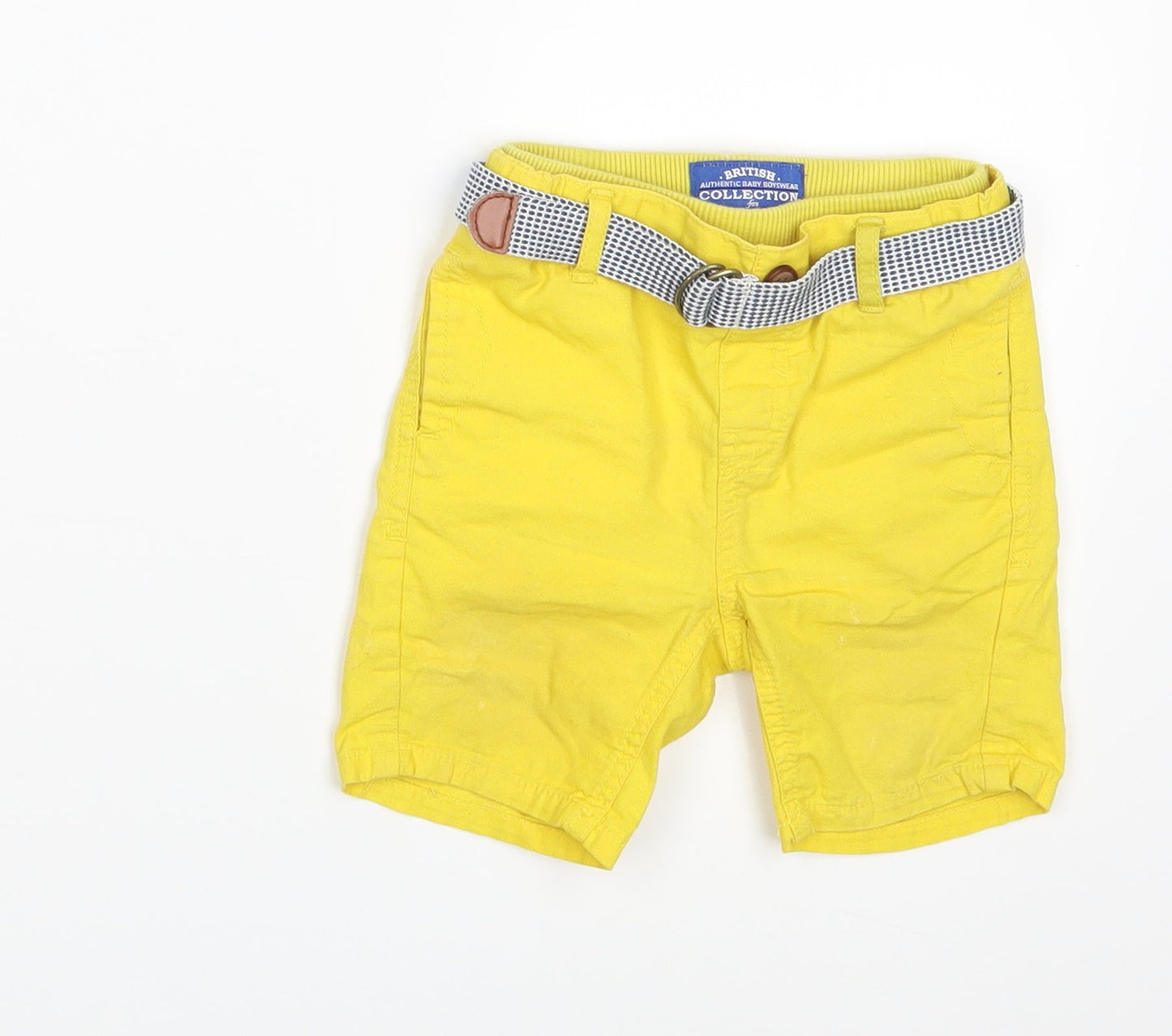 Mothercare Boys Yellow   Sweatpants Trousers Size 6-9 Months  - Waist 18in; Inside  leg 4in