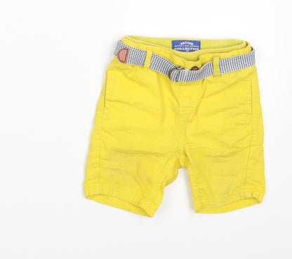 Mothercare Boys Yellow   Sweatpants Trousers Size 6-9 Months  - Waist 18in; Inside  leg 4in