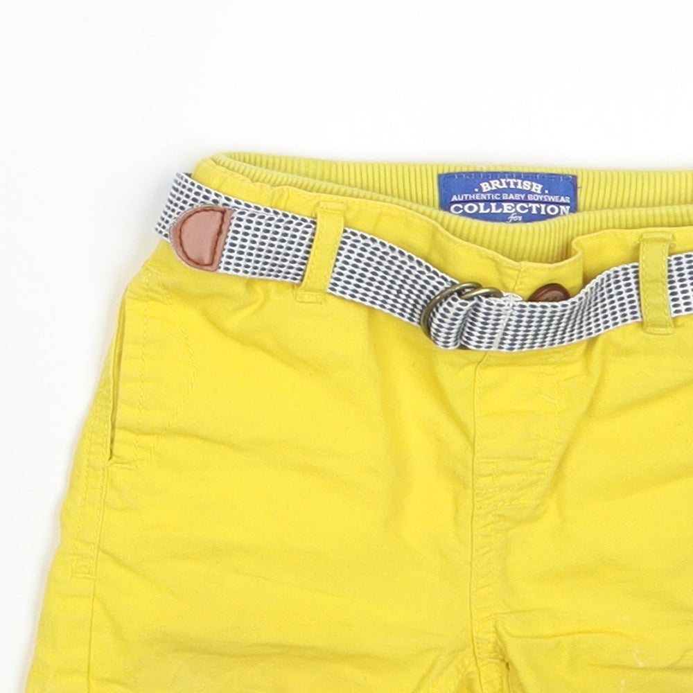 Mothercare Boys Yellow   Sweatpants Trousers Size 6-9 Months  - Waist 18in; Inside  leg 4in
