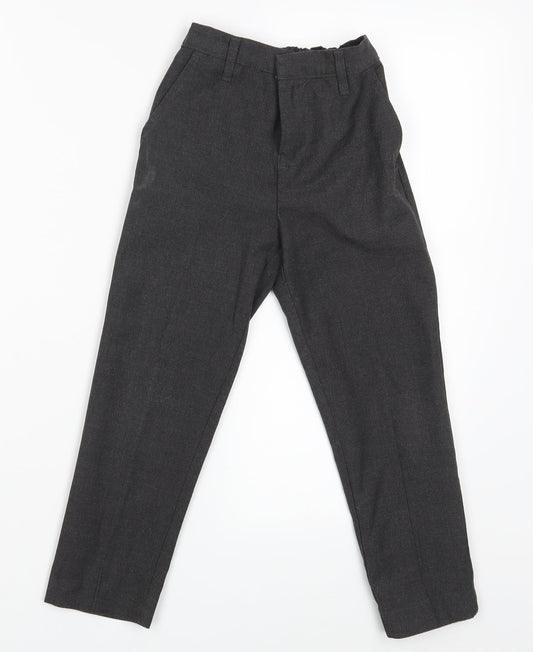 TU Girls Grey   Dress Pants Trousers Size 6 Years - Waist 18in; Inside  leg 18in