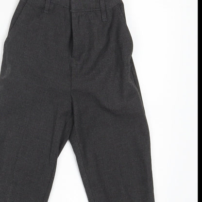 TU Girls Grey   Dress Pants Trousers Size 6 Years - Waist 18in; Inside  leg 18in