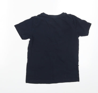 TU Boys Blue   Basic T-Shirt Size 7 Years  - England