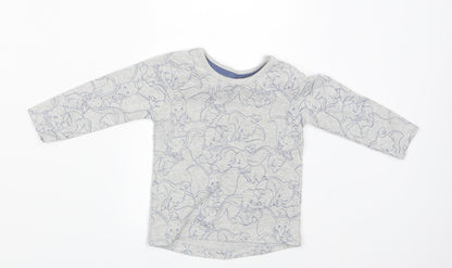 George Baby Grey   Basic T-Shirt Size 6-9 Months  - Elephant