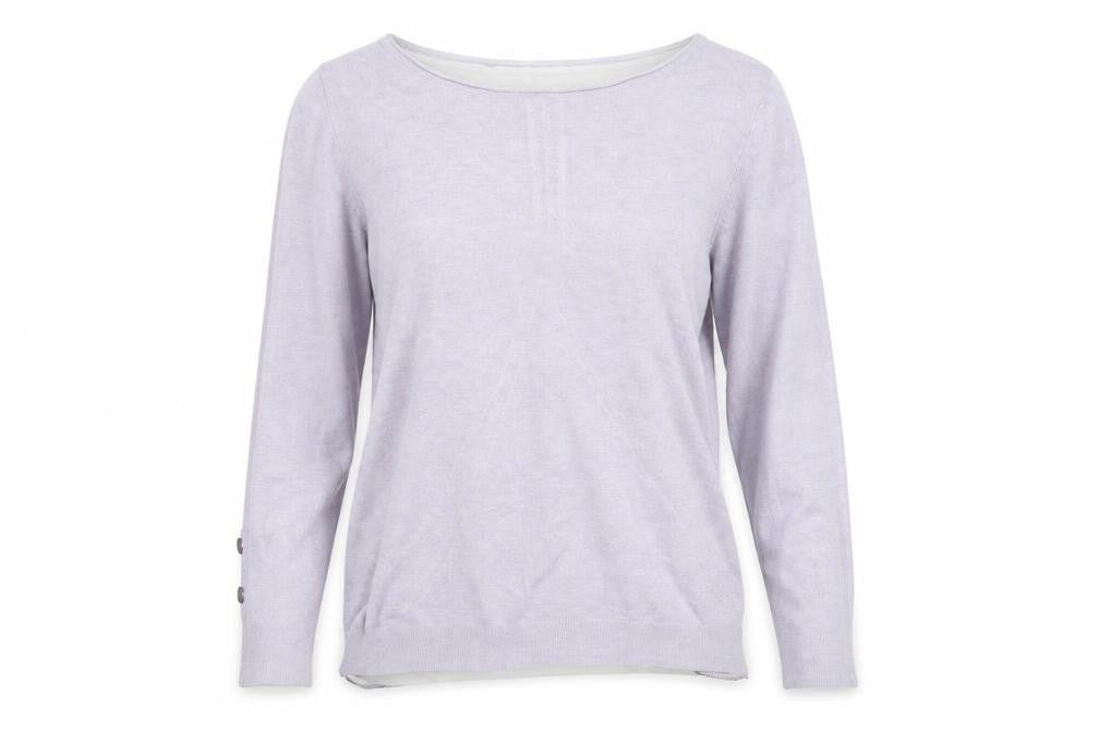 Womens UK Size 14 Mini Velvet Purple Pullover Jumper