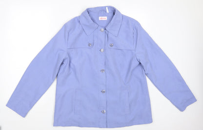 Slima Womens Blue   Jacket Blazer Size 14