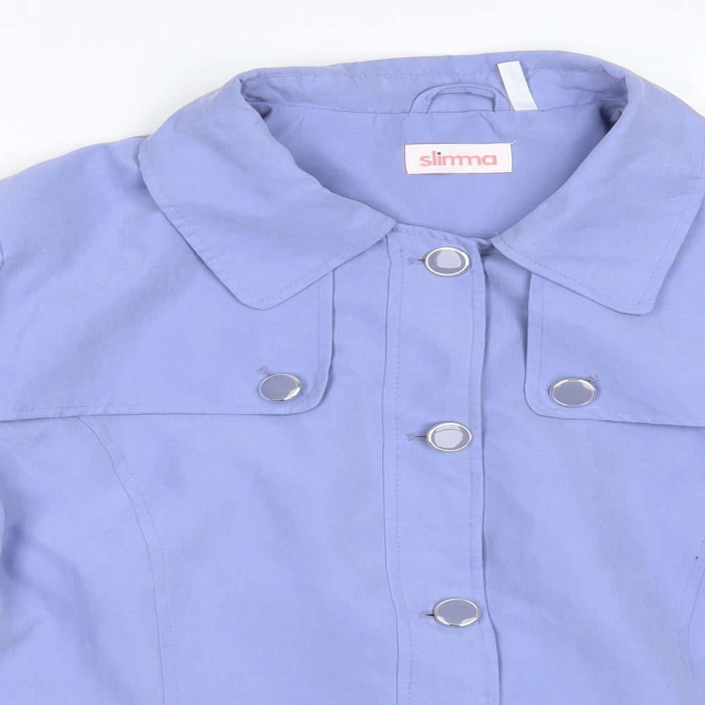 Slima Womens Blue   Jacket Blazer Size 14