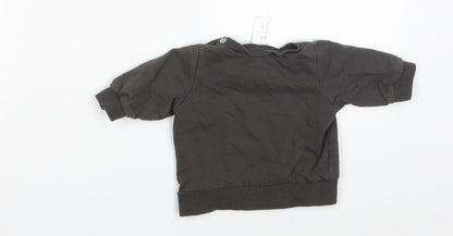H&M Baby Brown   Basic T-Shirt Size 0-3 Months  - Size 1-2 m