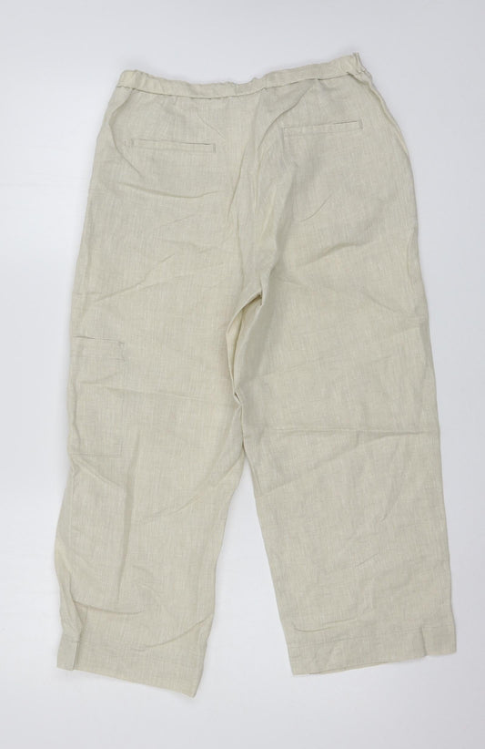 Liz Claiborne Womens Ivory   Trousers  Size 32 in L23 in