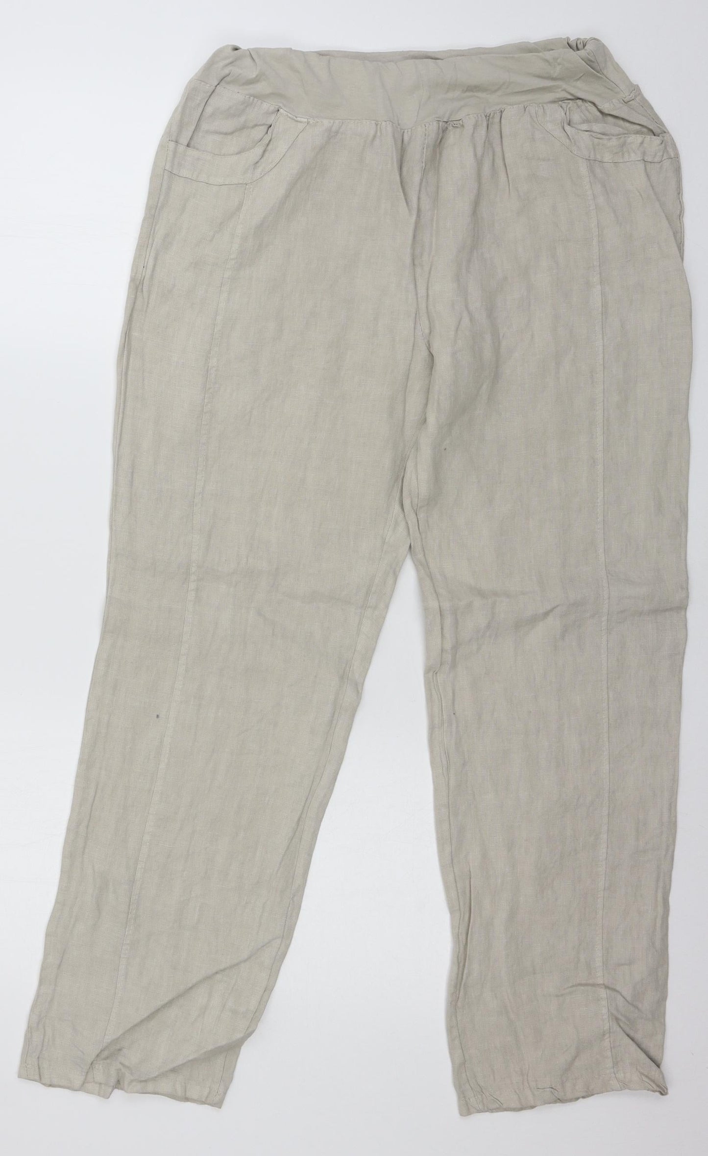 Womens UK Size 34 in Preworn Regular Fit  Grey Trousers