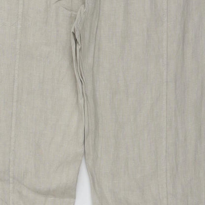 Womens UK Size 34 in Preworn Regular Fit  Grey Trousers