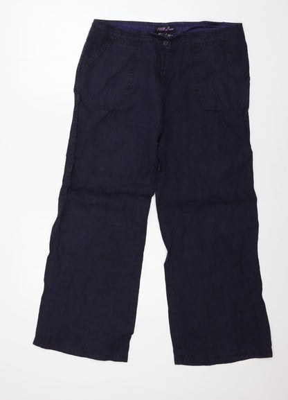 Womens UK Size 12 Atmosphere Regular Fit  Blue Trousers