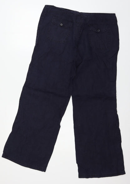 Womens UK Size 12 Atmosphere Regular Fit  Blue Trousers