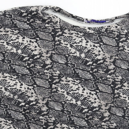 Zara Womens Multicoloured Animal Print  Pullover Sweatshirt Size M