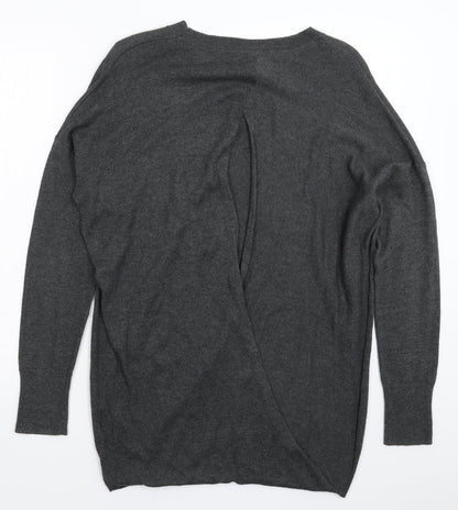 Womens UK Size 12 Cape Daisy Grey Pullover Jumper