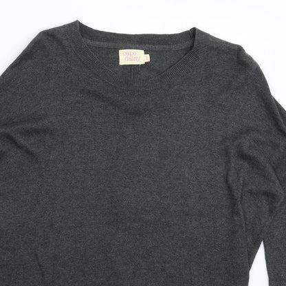 Womens UK Size 12 Cape Daisy Grey Pullover Jumper