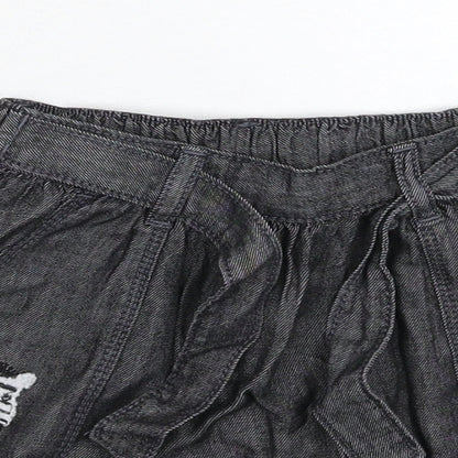 NEXT Girls Grey  Denim Flare Skirt Size 2-3 Years
