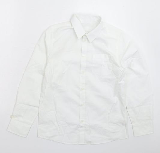 TU Boys White   Basic Button-Up Size 13 Years