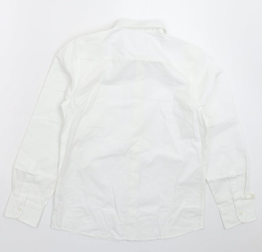 TU Boys White   Basic Button-Up Size 13 Years