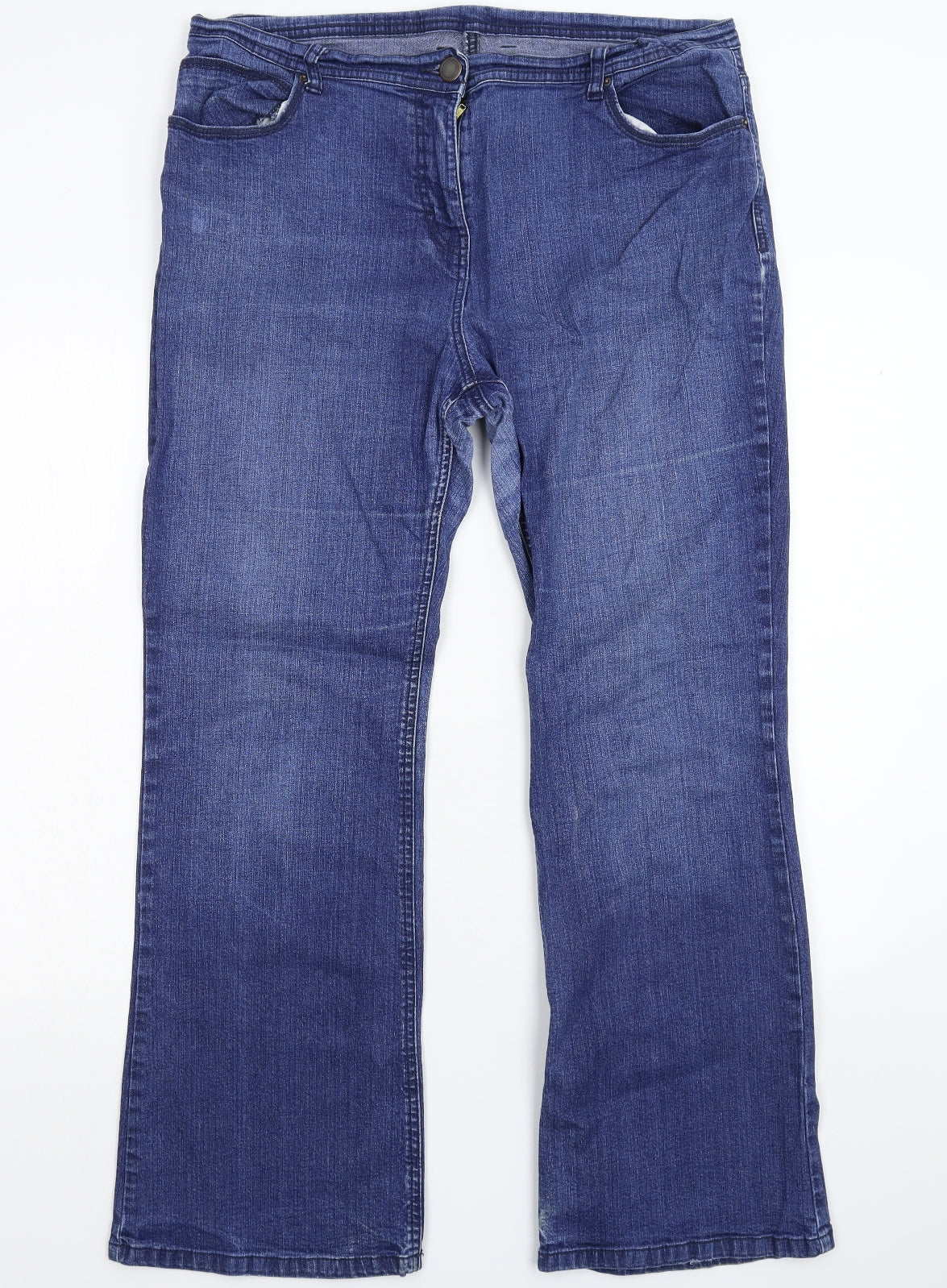 Womens UK Size 36 in Marks and Spencer Regular Fit Bootcut Blue Jeans