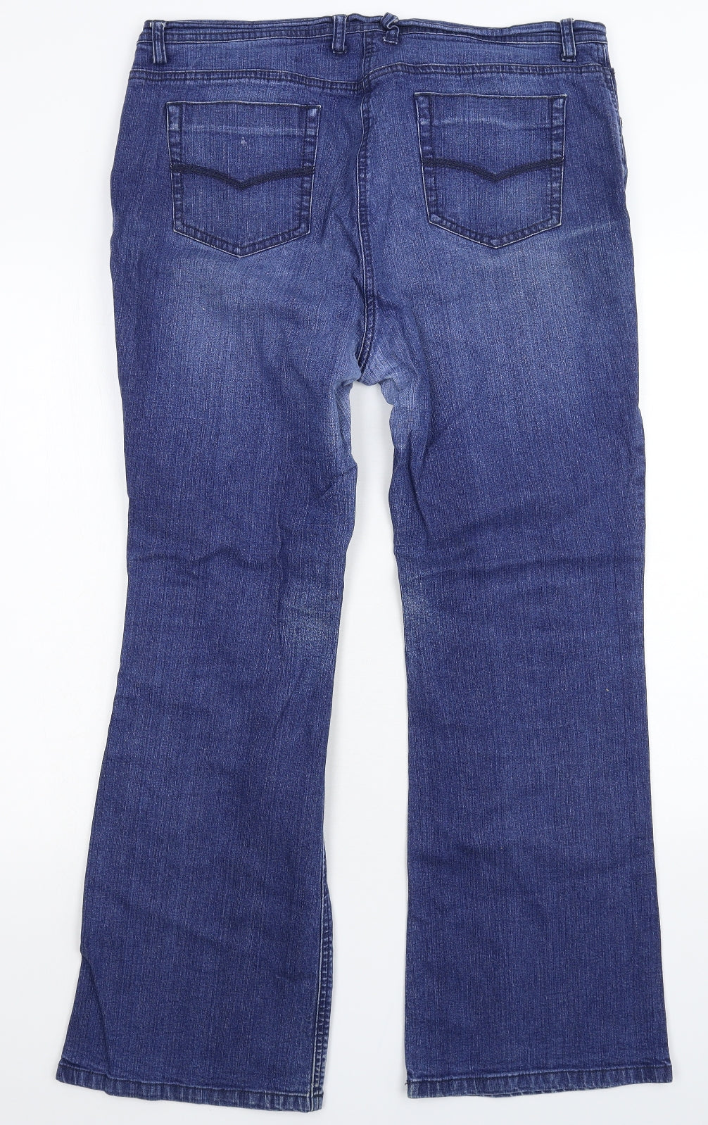 Womens UK Size 36 in Marks and Spencer Regular Fit Bootcut Blue Jeans