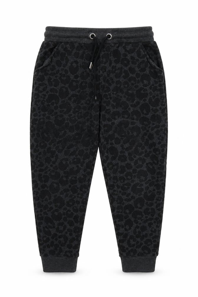 Next Girls Grey Animal Print  Jogger Trousers Size 9 Months