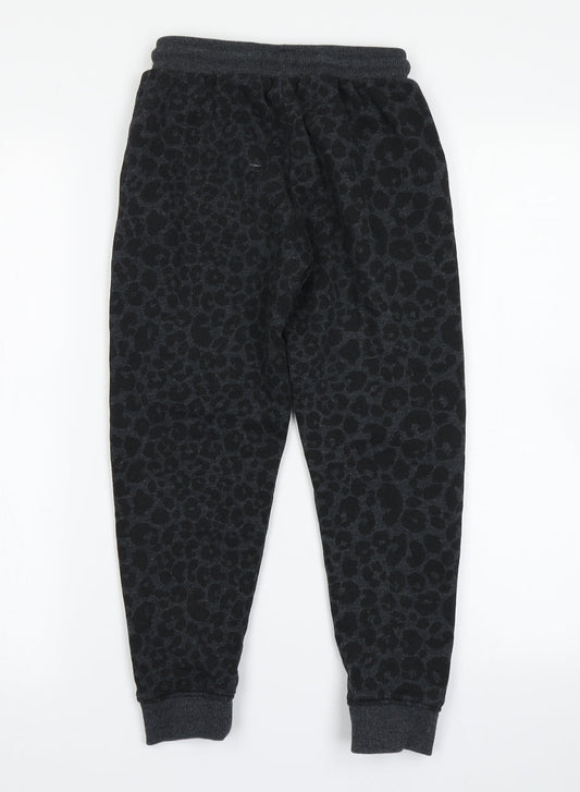 NXT Girls Grey Animal Print  Jogger Trousers Size 9 Months