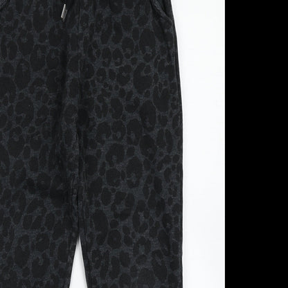 NXT Girls Grey Animal Print  Jogger Trousers Size 9 Months