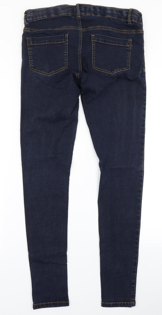 Mama-licious Womens Blue  Denim Skinny Jeans Size 32 in L29 in