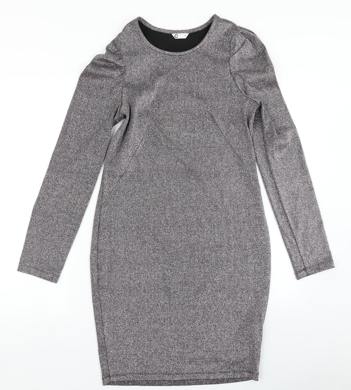C Womens Silver   Bodycon  Size S