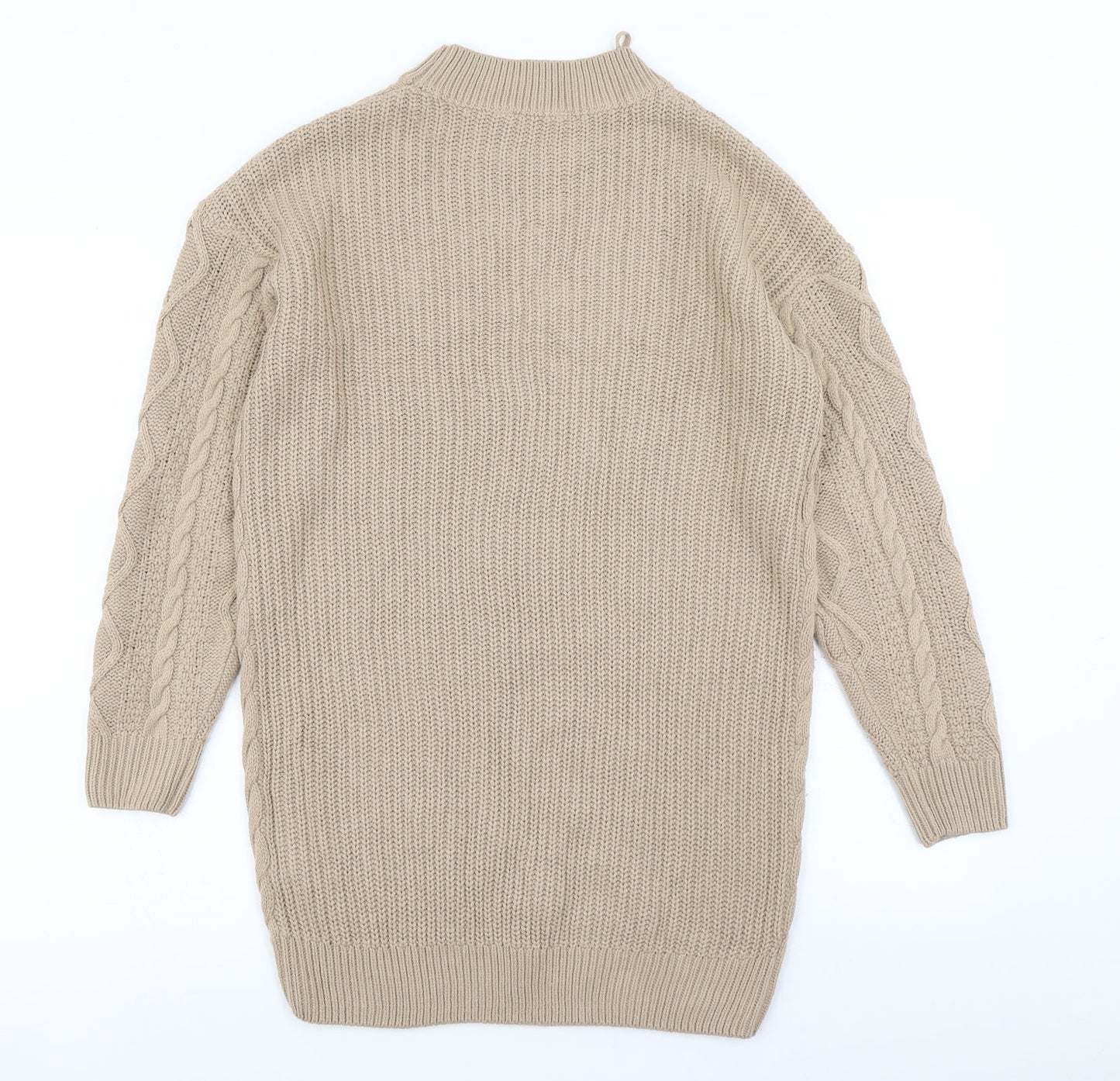 Pep & Co Womens Brown  Knit Jumper Dress  Size S