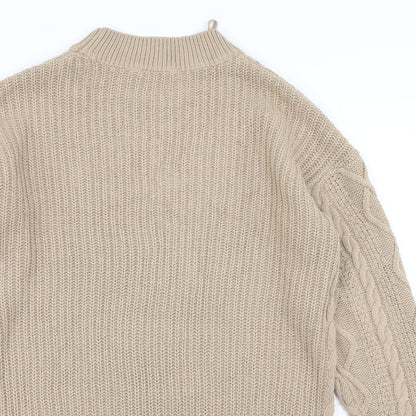 Pep & Co Womens Brown  Knit Jumper Dress  Size S