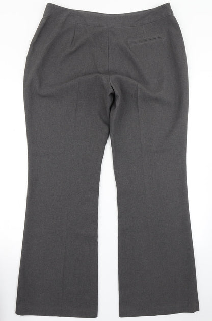 AMARANTO Womens Grey   Trousers  Size 16 L30 in