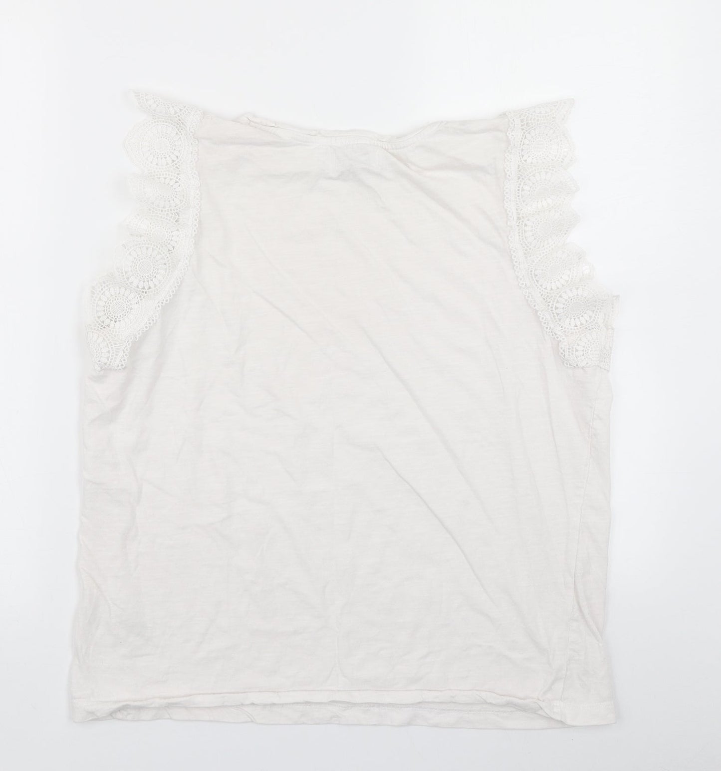 Papaya Womens White   Basic Tank Size 16