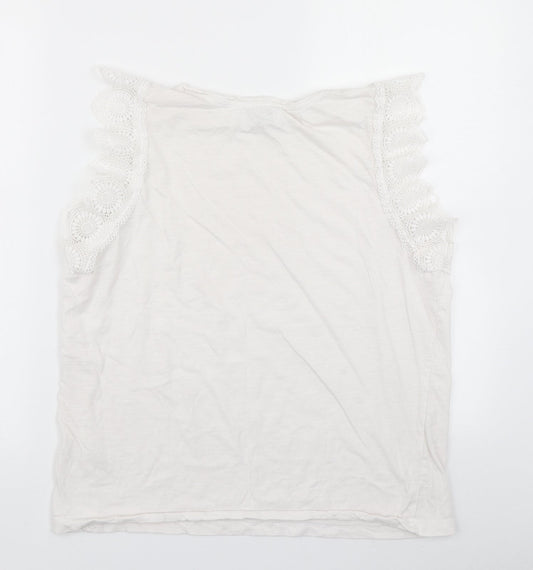 Papaya Womens White   Basic Tank Size 16