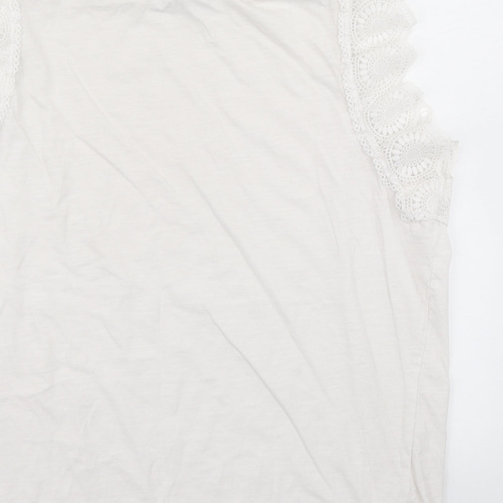 Papaya Womens White   Basic Tank Size 16