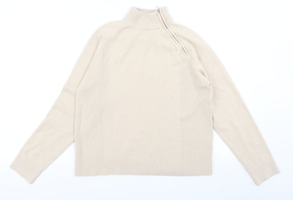 Womens UK Size 18 Pure & Natural Beige Pullover Jumper