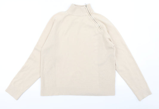 Womens UK Size 18 Pure & Natural Beige Pullover Jumper