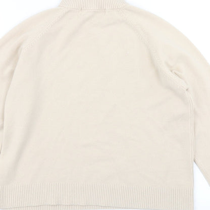 Womens UK Size 18 Pure & Natural Beige Pullover Jumper