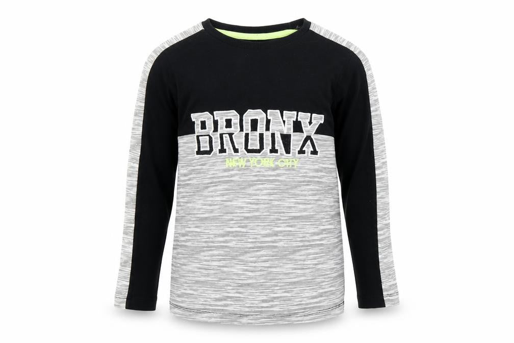 Urbn dept Boys Black Colourblock  Basic T-Shirt Size 7 Years