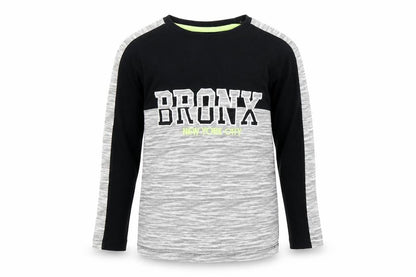 Urbn dept Boys Black Colourblock  Basic T-Shirt Size 7 Years