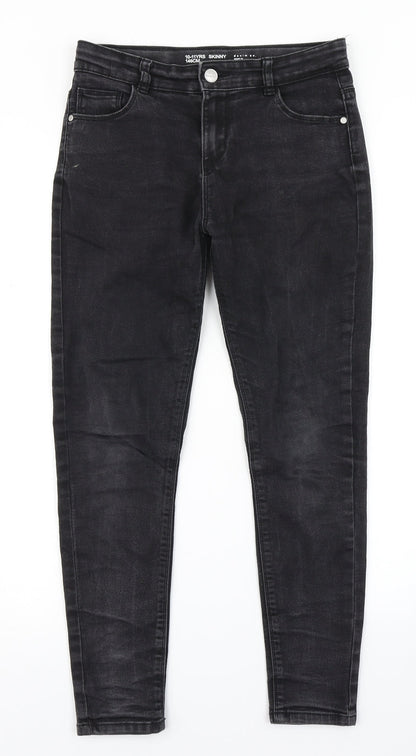 Denim Co Girls Black  Denim Skinny Jeans Size 10-11 Years