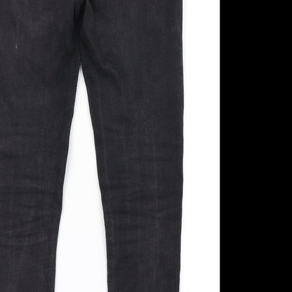 Denim Co Girls Black  Denim Skinny Jeans Size 10-11 Years