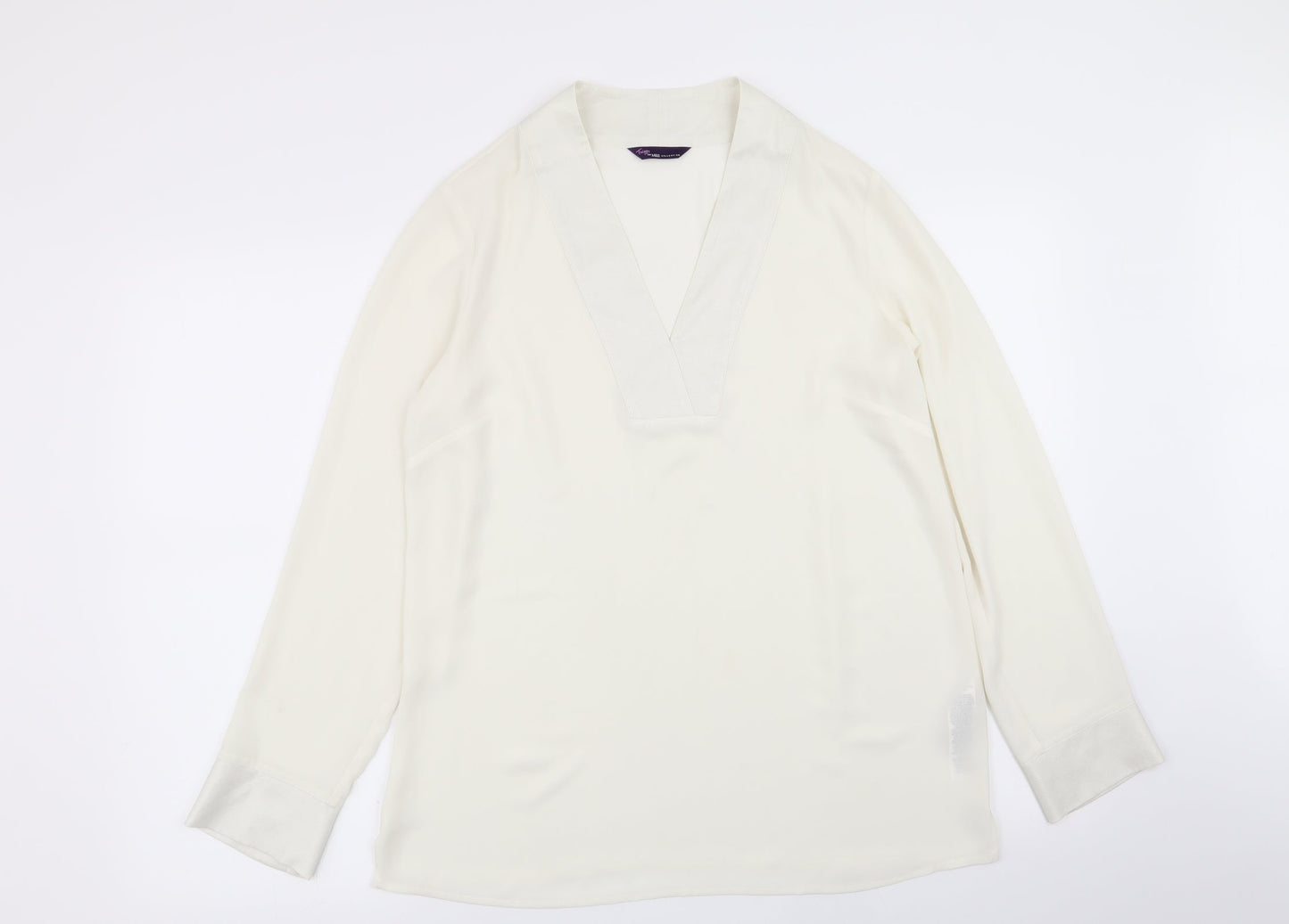 m&s Womens White   Basic Blouse Size 10