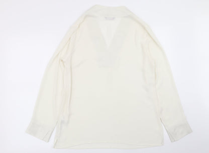 m&s Womens White   Basic Blouse Size 10