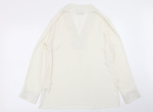 m&s Womens White   Basic Blouse Size 10