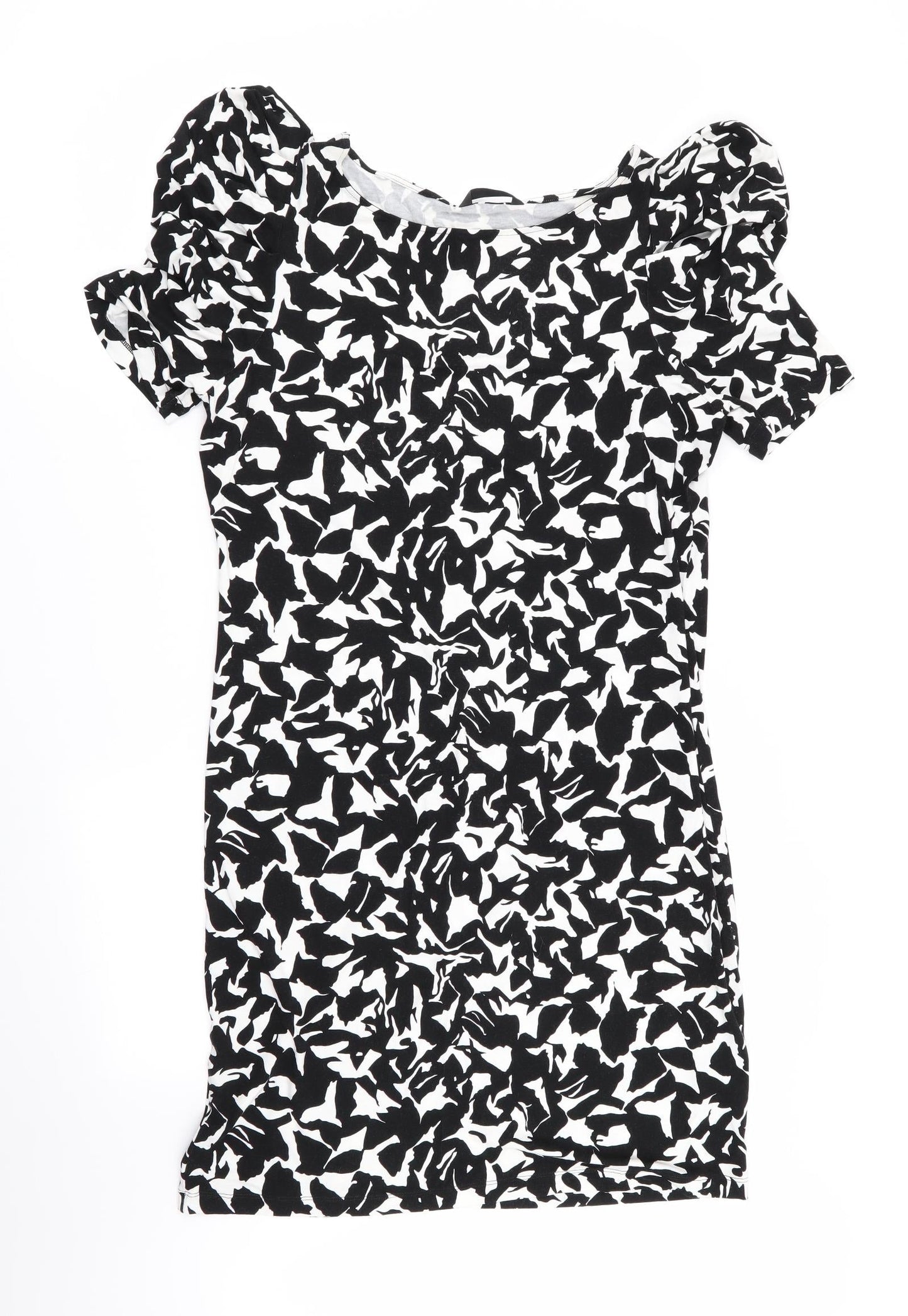 m&s Womens Multicoloured Geometric  T-Shirt Dress  Size 10