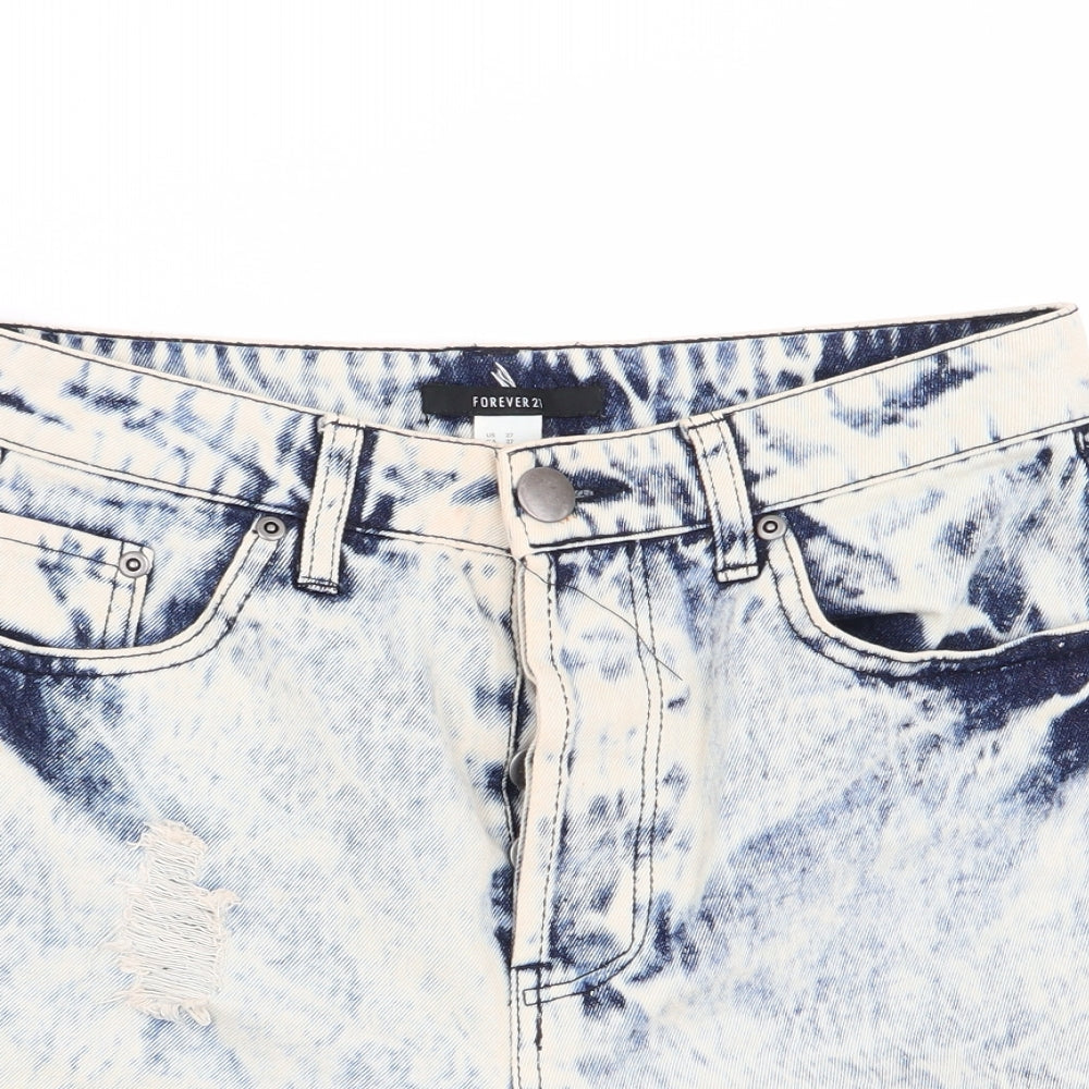 FOREVER 21 Womens Multicoloured   Hot Pants Shorts Size 30 in