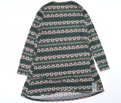 glamarous Womens Multicoloured Geometric  Fit & Flare  Size XS