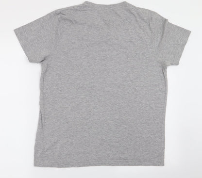 Peacocks Mens Grey    T-Shirt Size M